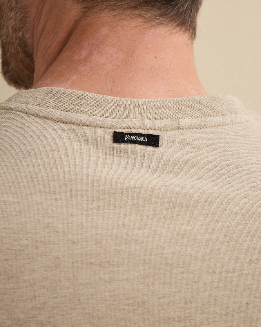 VANGUARD T-SHIRT R-NECK COTTON ELASTAN JERSEY STRETCH SILVER LINING