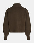 PENN&INK N.Y VEST RIB JACKET CARDIGAN TABAC