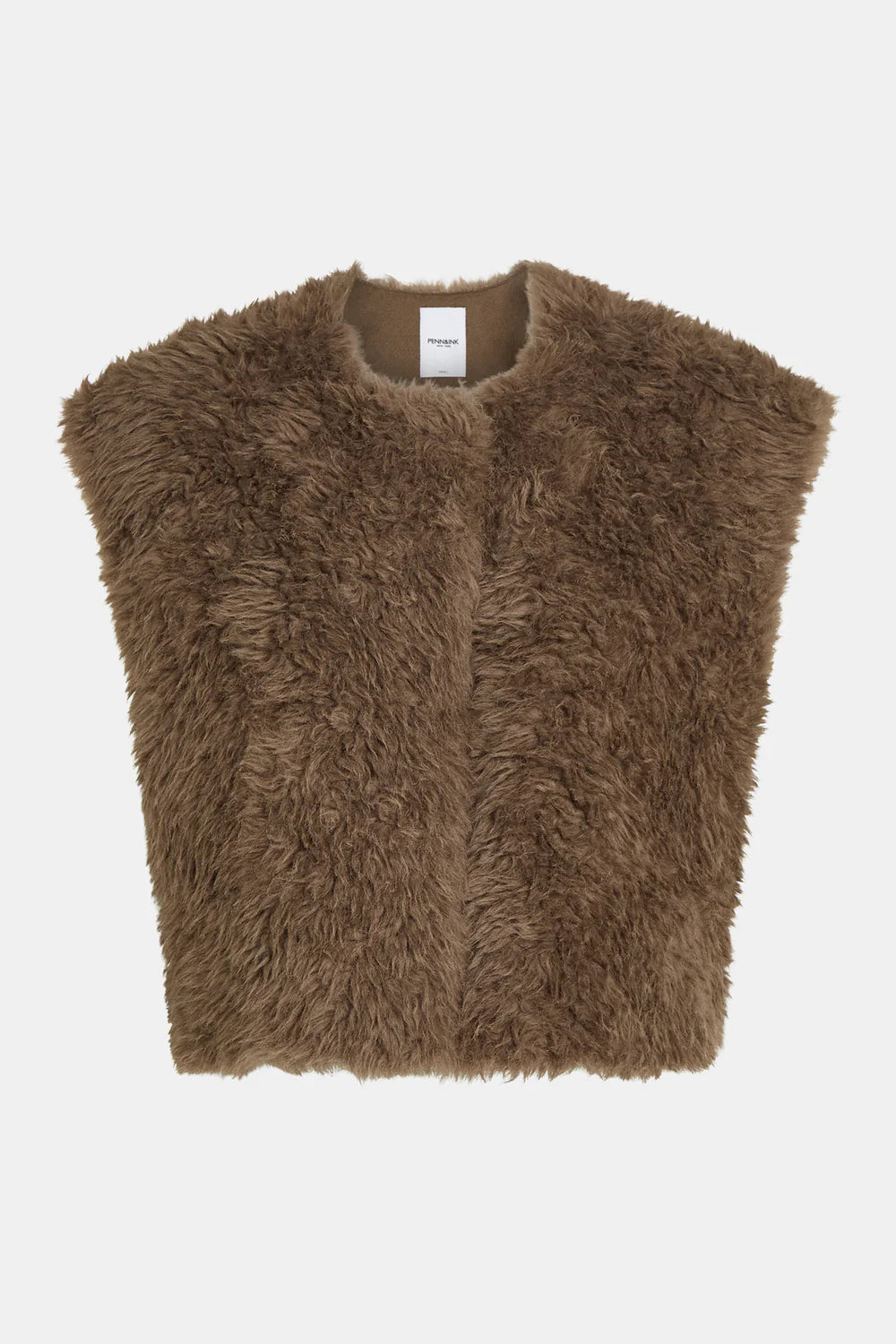 PENN&amp;INK N.Y GILET VEST TABAC