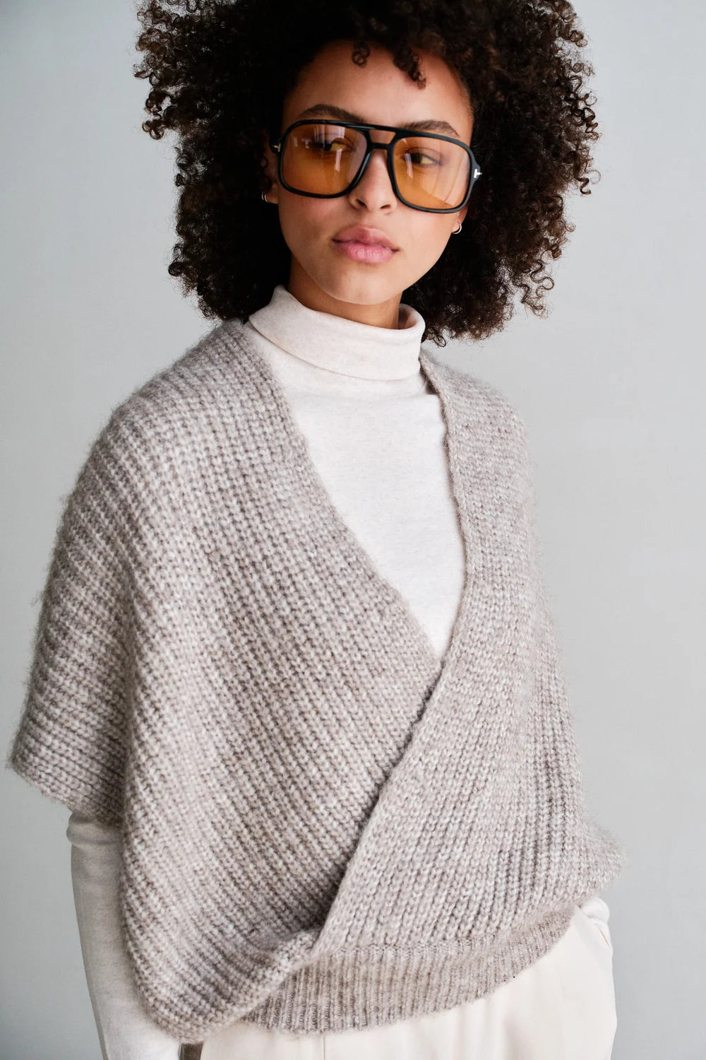 PENN&amp;INK N.Y PULLOVER JUMPER BROWN MELANGE