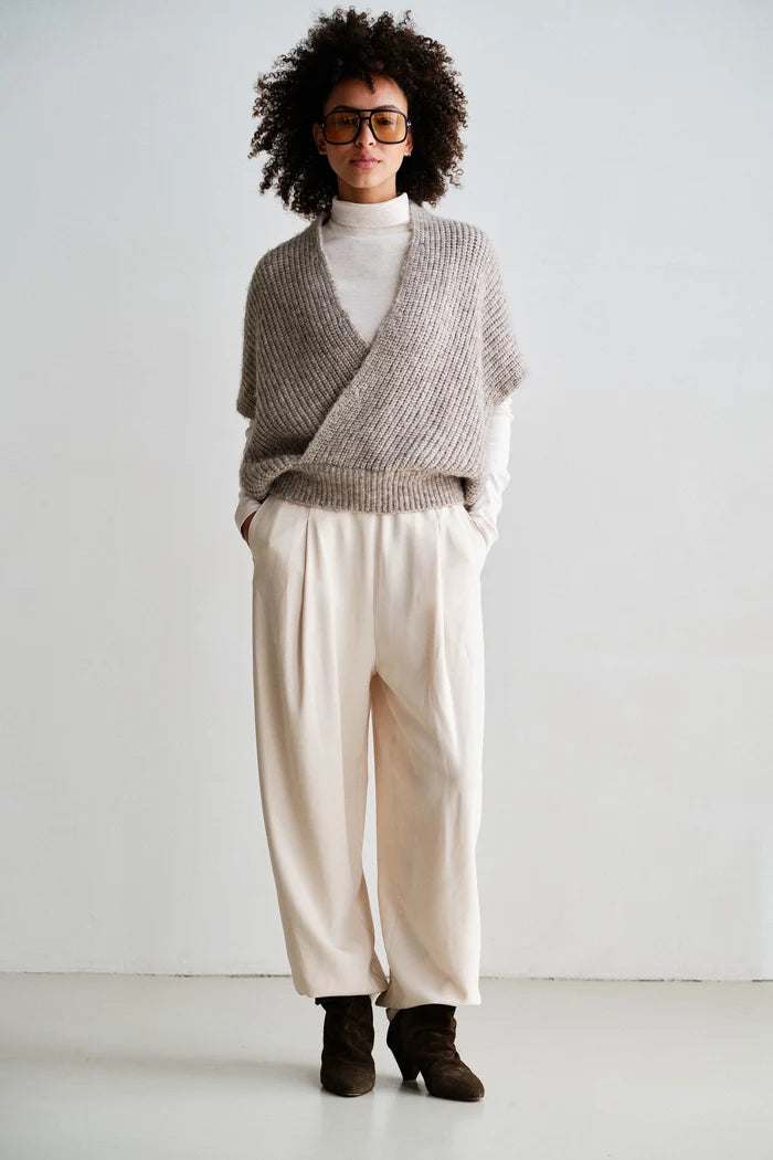 PENN&amp;INK N.Y PULLOVER JUMPER BROWN MELANGE