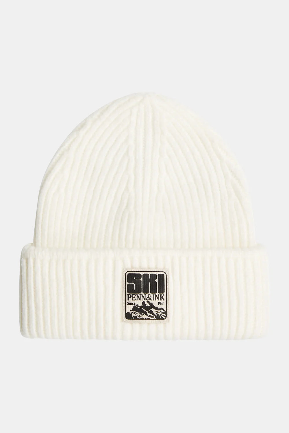 PENN&amp;INK N.Y MUTS BEANIE ECRU