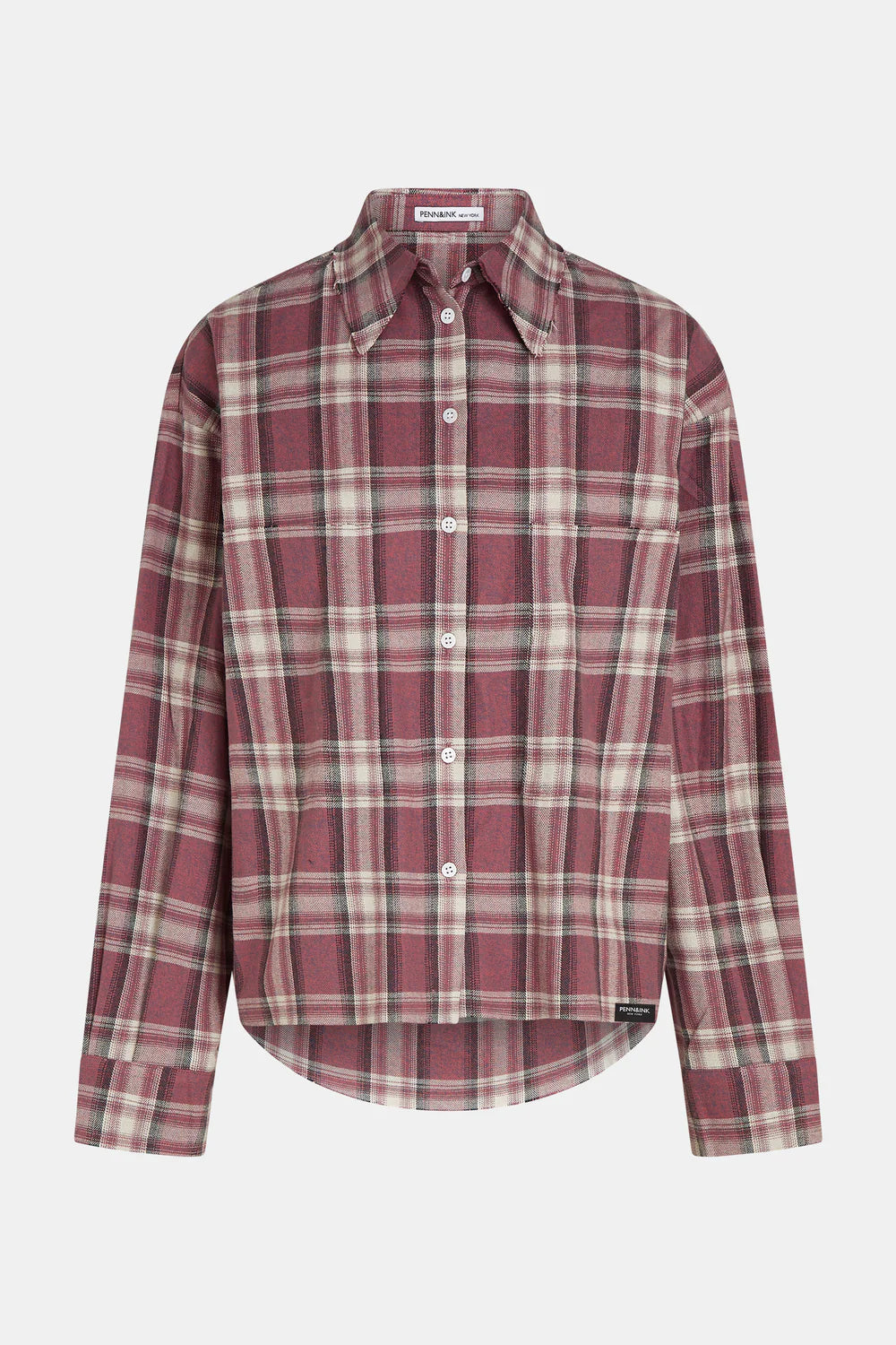 PENN&amp;INK N.Y BLOUSE RED CHECK
