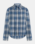 PENN&INK N.Y BLOUSE BLUE CHECK