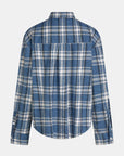 PENN&INK N.Y BLOUSE BLUE CHECK