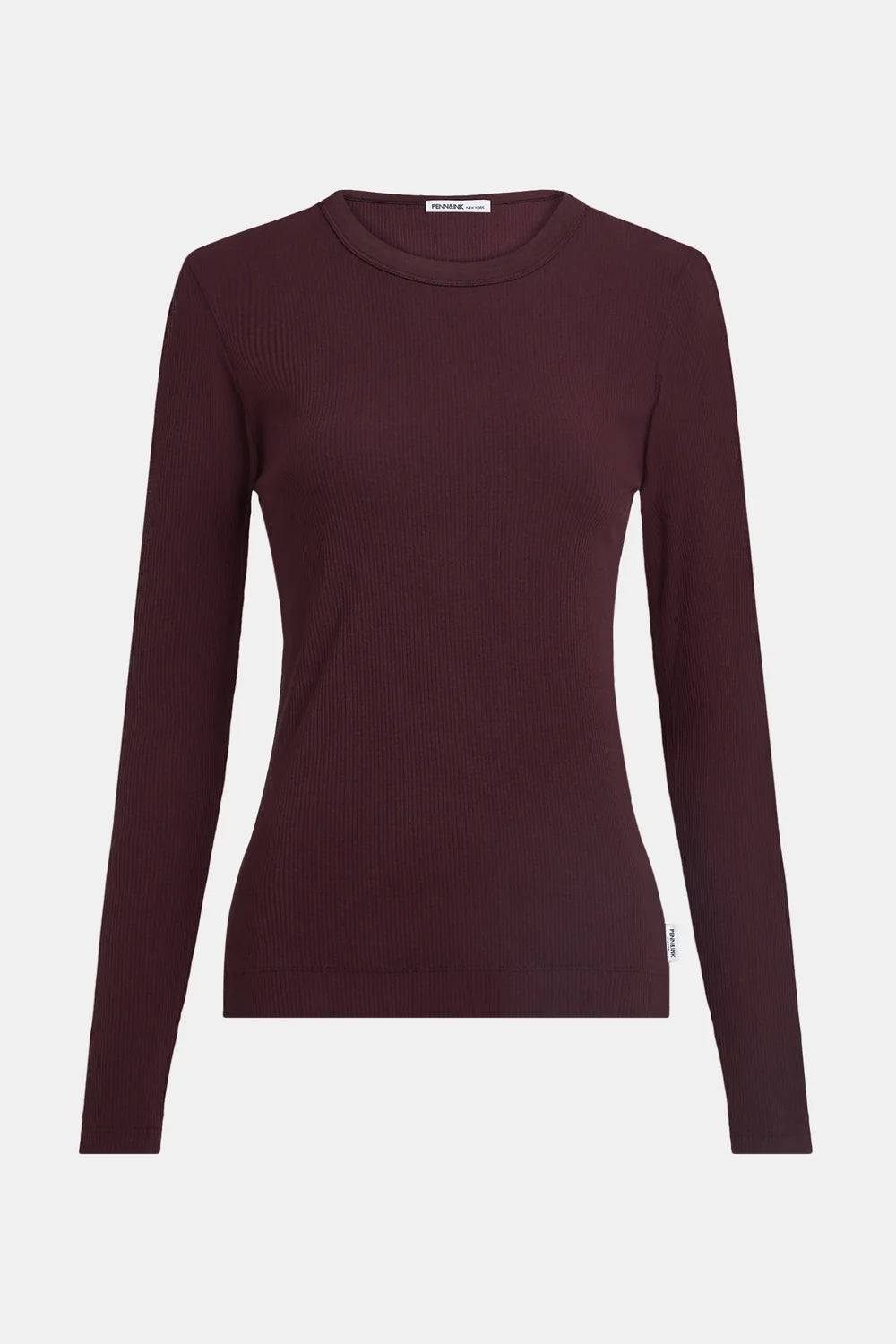 PENN&amp;INK N.Y TOP LONGSLEEVE AUBERGINE