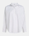 PENN&INK N.Y BLOUSE AUBERGINE STRIPED