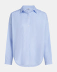 PENN&INK N.Y BLOUSE LIGHT BLUE STRIPED