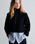 PENN&INK N.Y PULLOVER ZIPPER NAVY