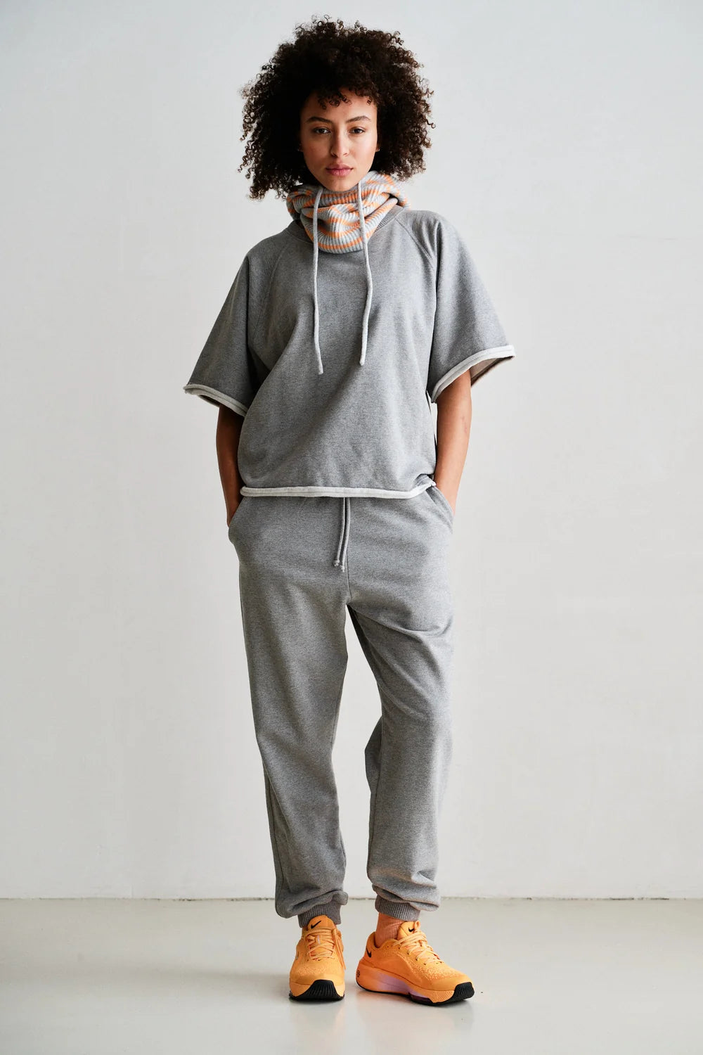 PENN&amp;INK N.Y PANTS TROUSERS GREY MELANGE