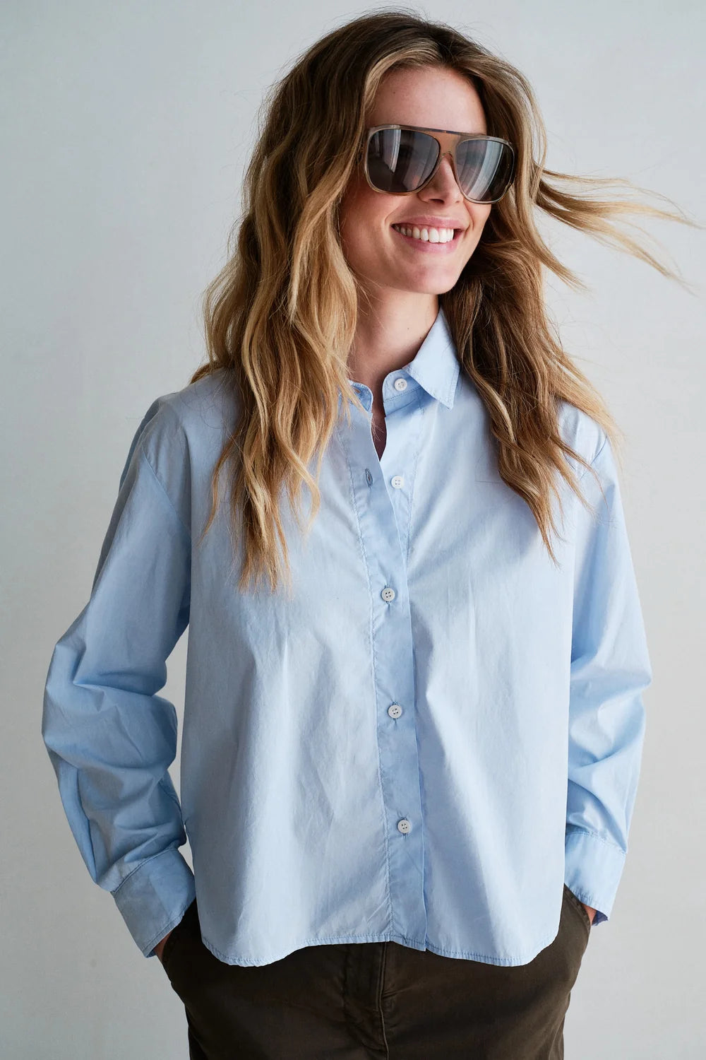 PENN&amp;INK N.Y BLOUSE LIGHT BLUE