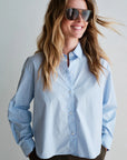 PENN&INK N.Y BLOUSE LIGHT BLUE