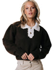 COLOURFUL REBEL PULLOVER HAILEY KNIT BROWN