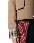 COLOURFUL REBEL JAS MALOU TWILL COACH JACKET CAMEL