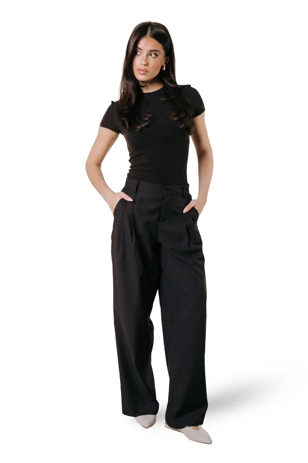 COLOURFUL REBEL PANTS MAGGY TAILORED BROWN