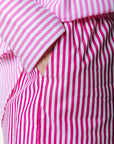 COLOURFUL REBEL SHORT LYN STRIPE LIGHT PINK