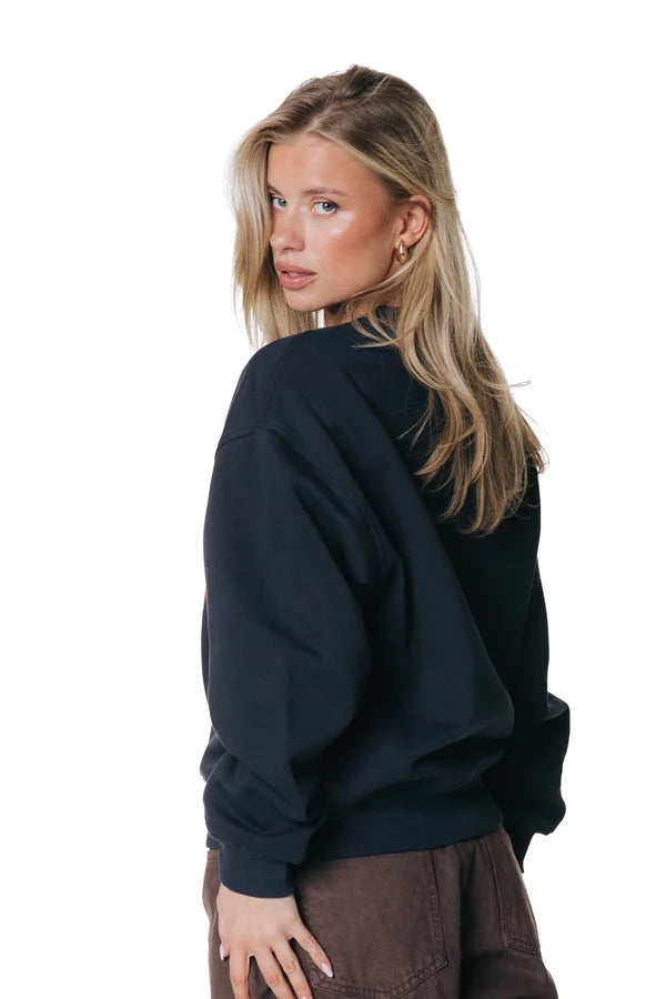 COLOURFUL REBEL SWEATER DISCO CHERRIES SWEAT NAVY