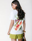 COLOURFUL REBEL T-SHIRT LOBSTER LOOSEFIT TEE STANDARD WHITE