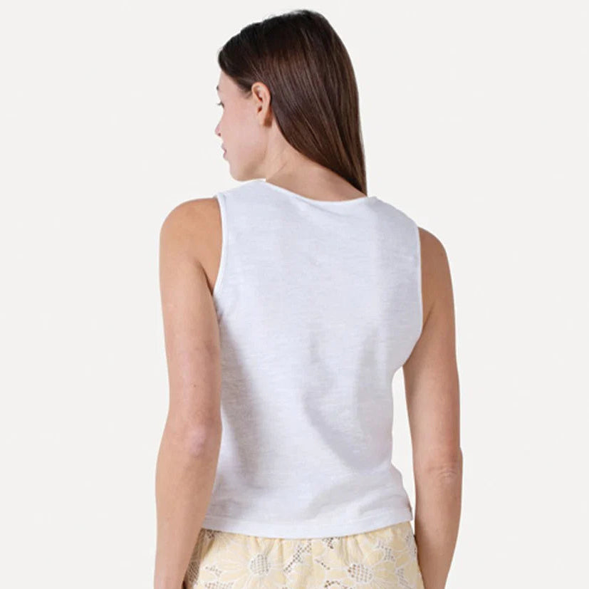 ANOTHER-LABEL TOP ABELIA OFF WHITE