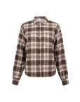 ANOTHER-LABEL BLOUSE ADRIENNE CHECK GINGER