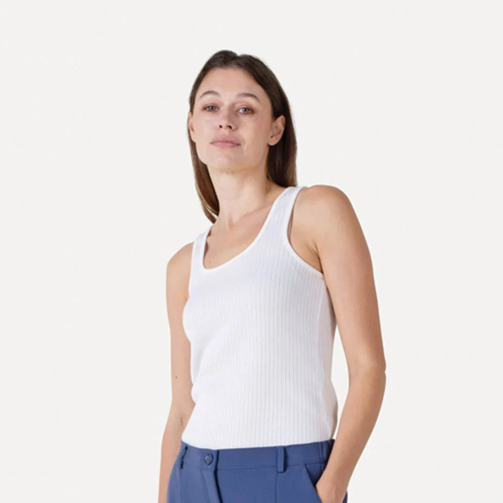 ANOTHER-LABEL TOP AMATA S/L OFF WHITE