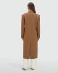 JOSH V JAS ANNIKA OVERSIZED COAT CHOCOLATE BROWN MELANGE