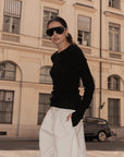 MAISON MÍARÉ TOP THUMP BLACK