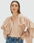 JOSH V BLOUSE BODINA REGULAR FIT DUSTY PINK