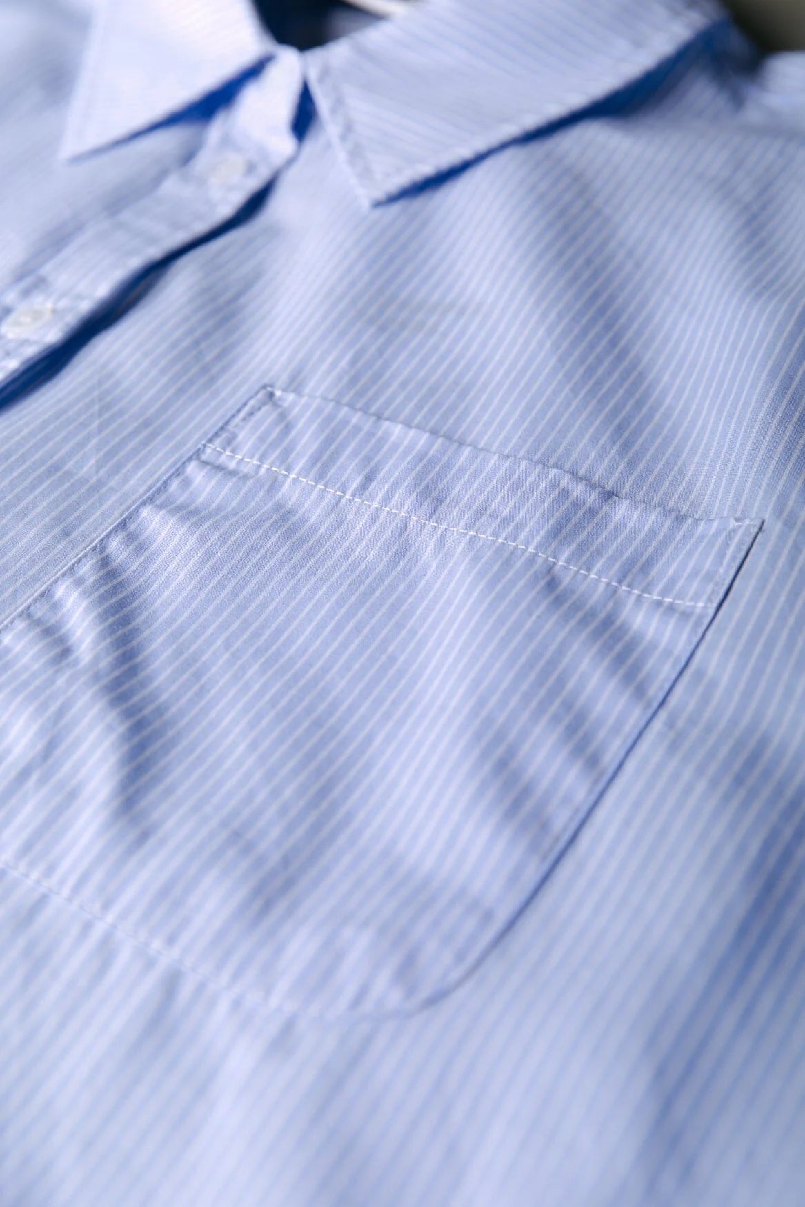 COLOURFUL REBEL BLOUSE TALIA STRIPED LIGHT BABY BLUE