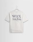 WAX LONDON T-SHIRT DEAN SS TEE SCRIBBLE TEXT OFF WHITE