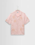 WAX LONDON OVERHEMD DIDCOT SS SHIRT CHUNKY FLOWER PINK