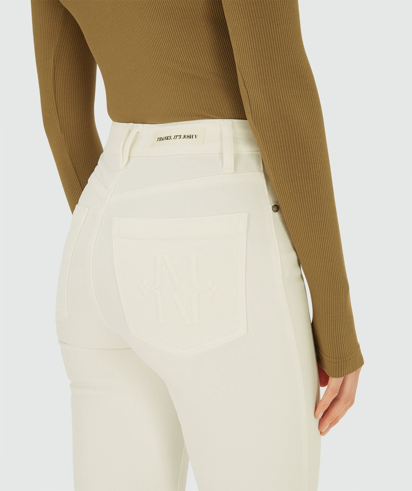 JOSH V JEANS DUNYA HIGH RISE SKINNY CREME WHITE