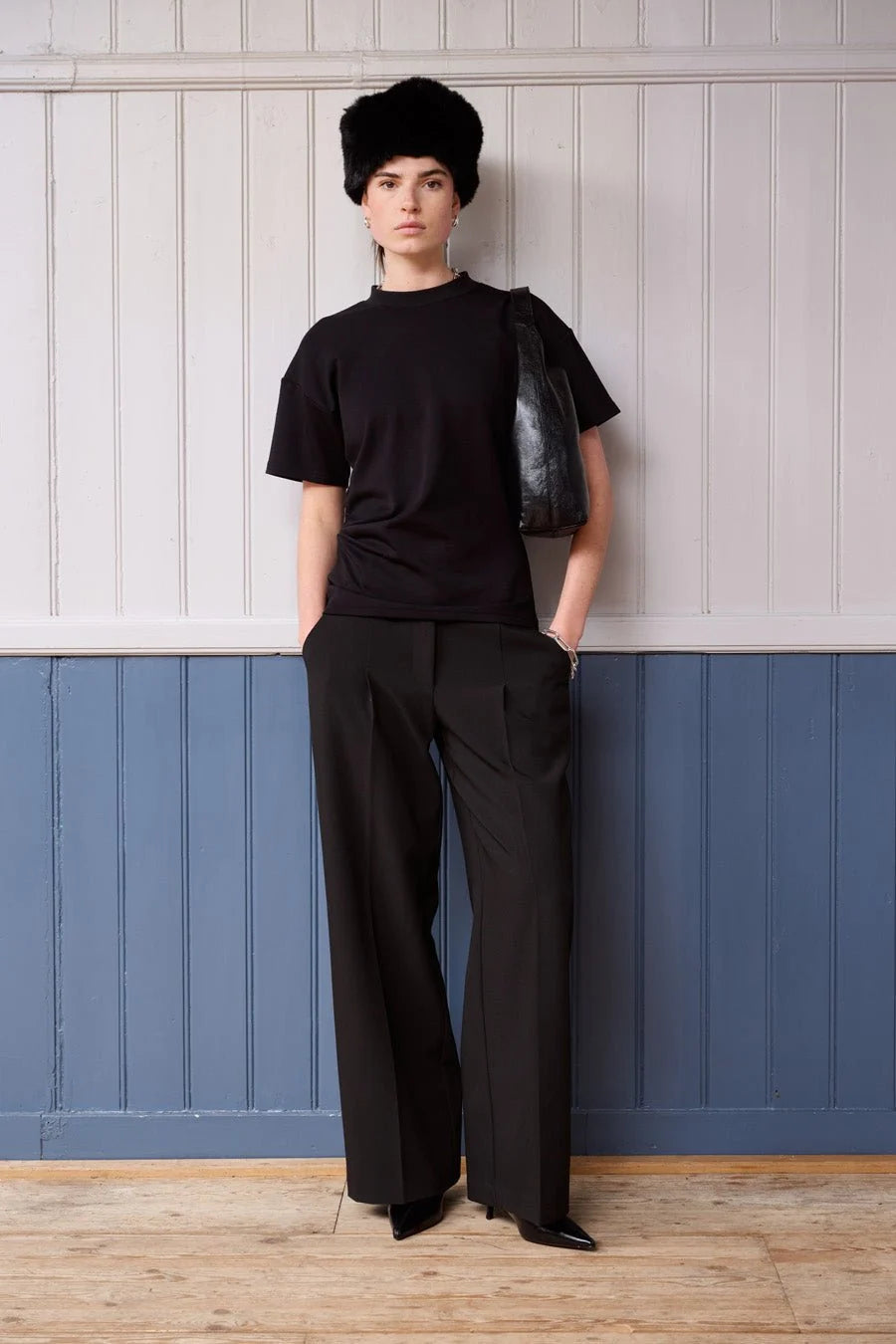 ANOTHER-LABEL T-SHIRT FELICIENNE S/S BLACK