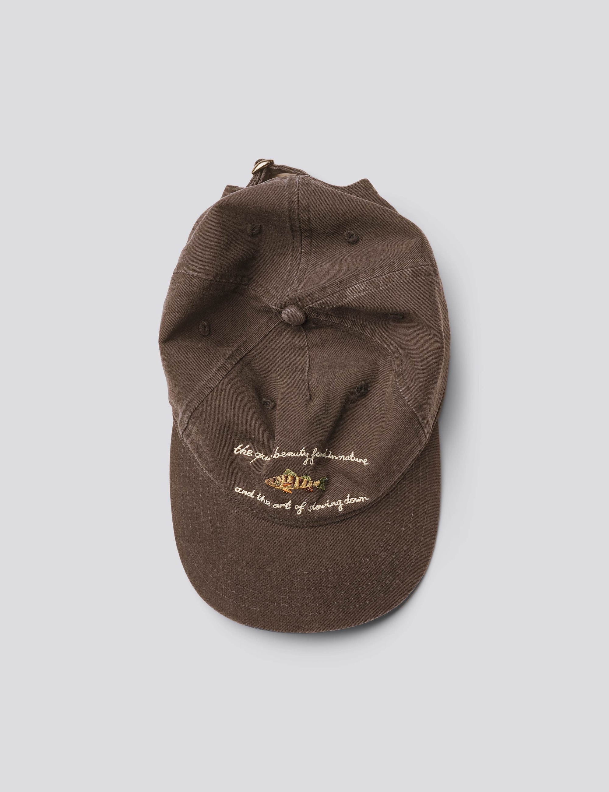 FORÉT CAP FISH WASHED DARK BROWN