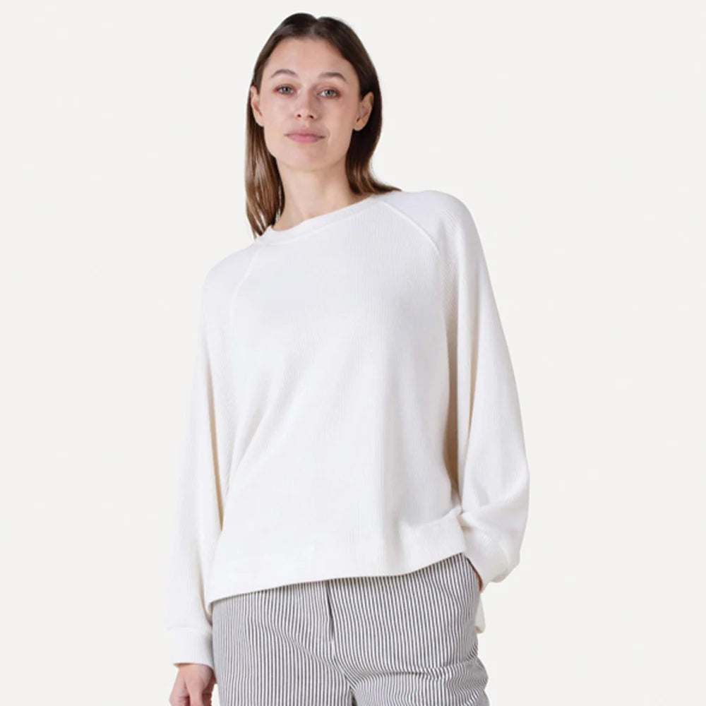 ANOTHER-LABEL SWEATER FLORI SWEAT L/S OFF WHITE