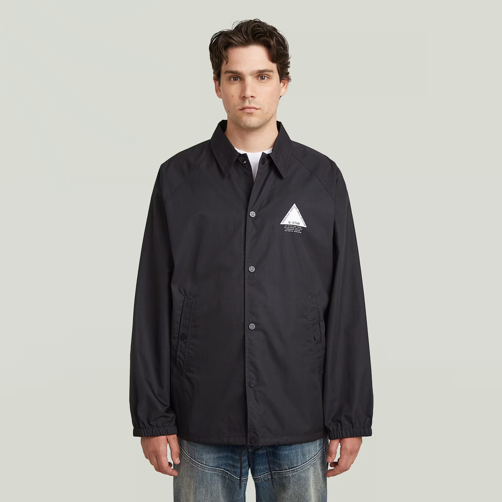 G-STAR RAW MEN OVERSHIRT COACH JACK BLACK