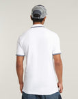 G-STAR RAW MEN POLO DUNDA SLIM STRIPE WHITE