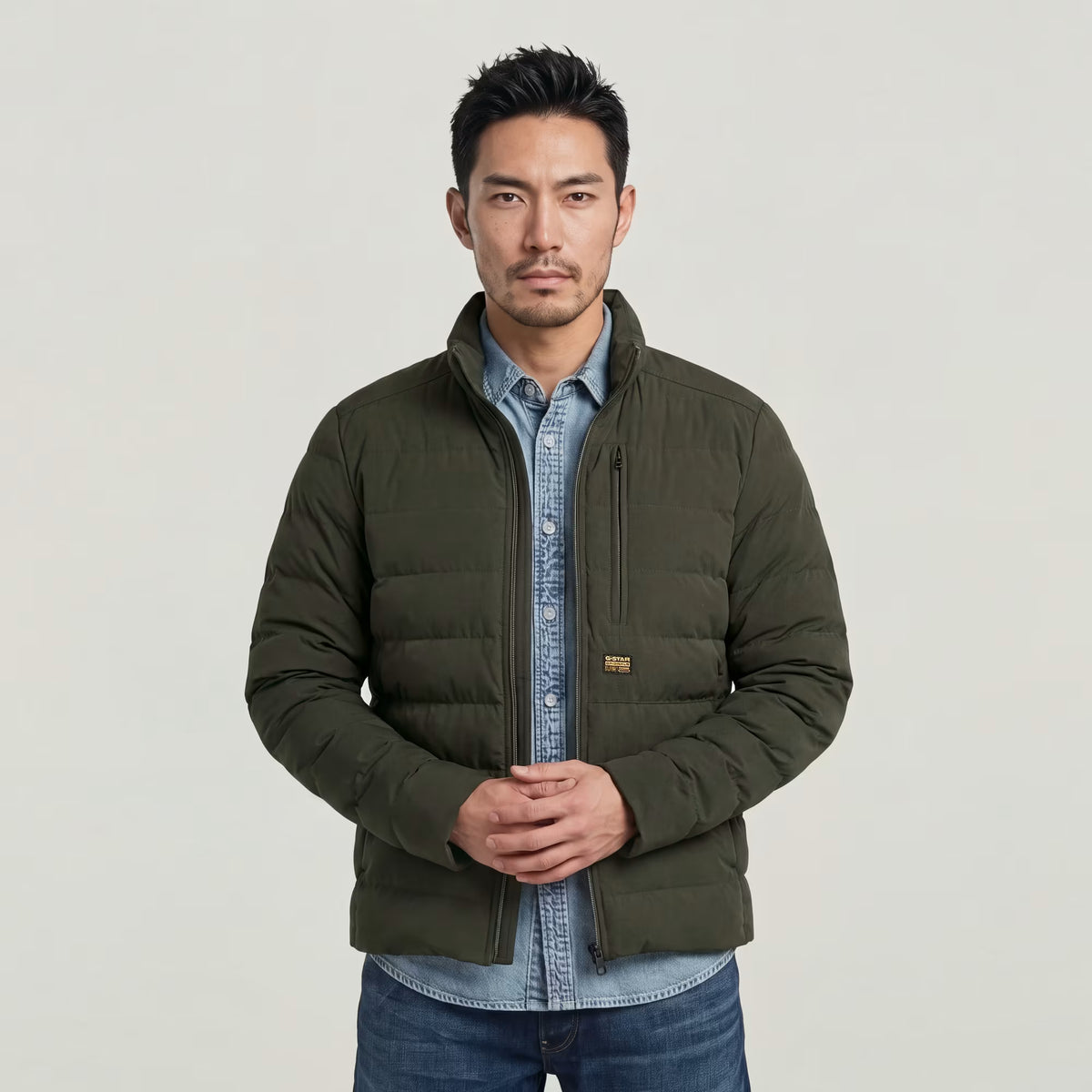 G-STAR RAW MEN JAS FOUNDATION LINER JACK ASFALT