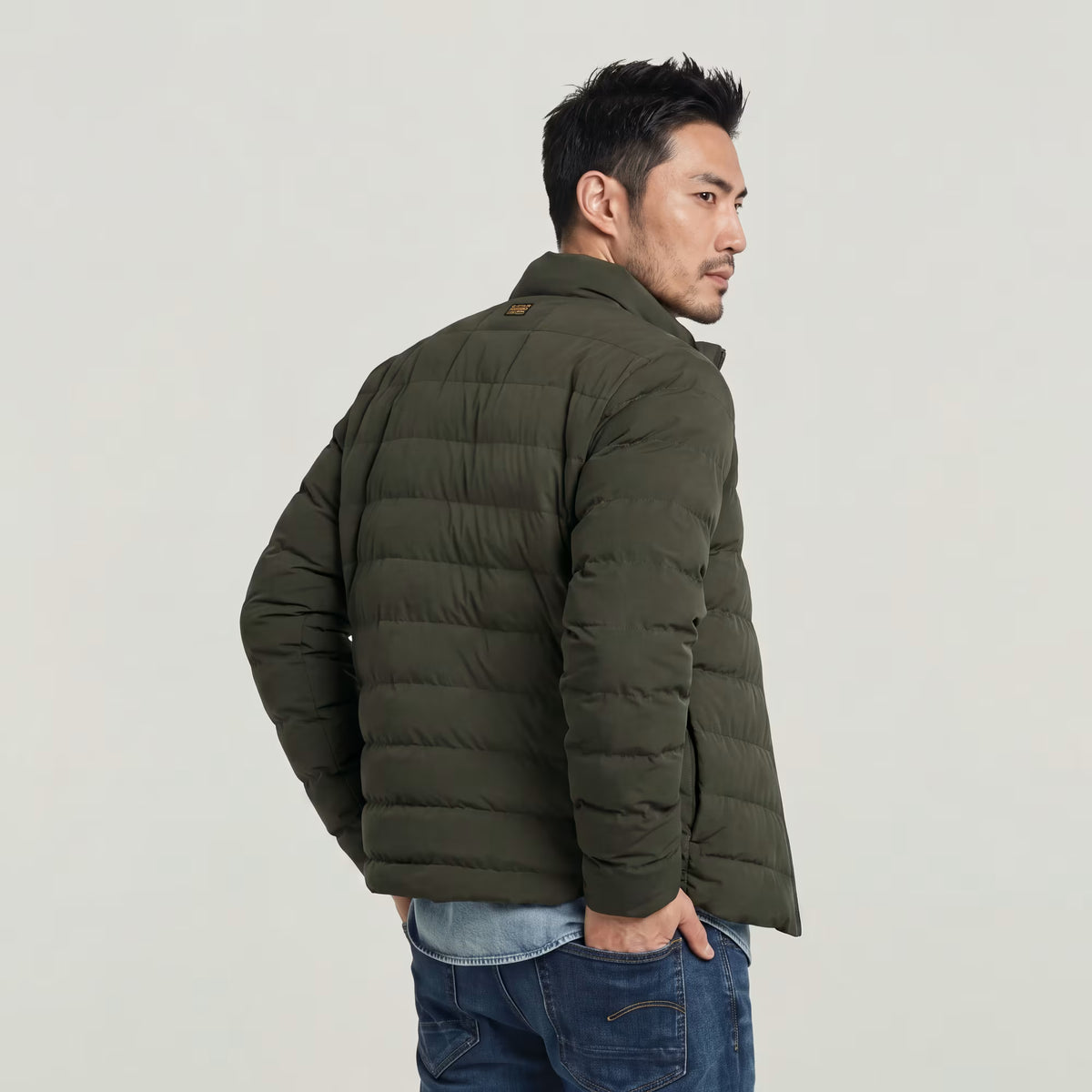 G-STAR RAW MEN JAS FOUNDATION LINER JACK ASFALT