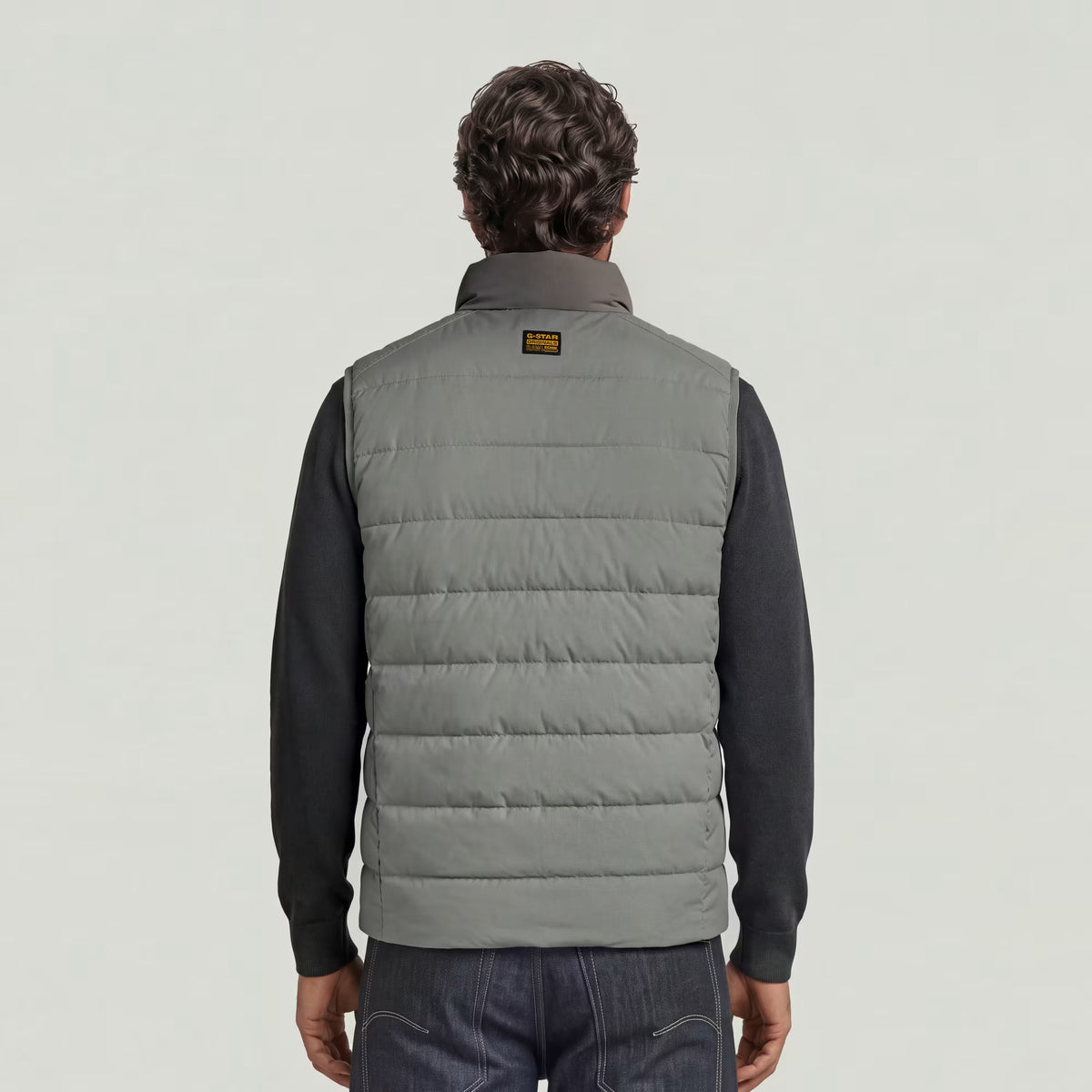 G-STAR RAW MEN BODYWARMER FOUNDATION GREY PEWTER