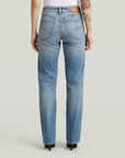 G-STAR RAW WOMEN JEANS G-STRAIGHT FADED BLUE HALITE