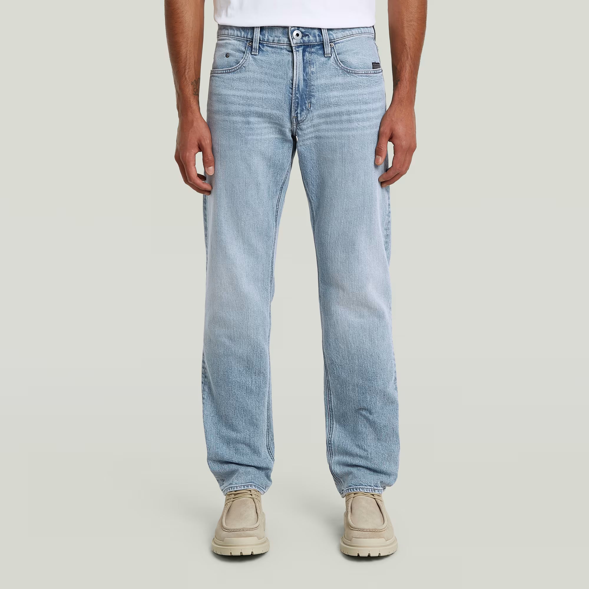 G-STAR RAW MEN JEANS MOSA STRAIGHT SUN FADED CLOUDBURST