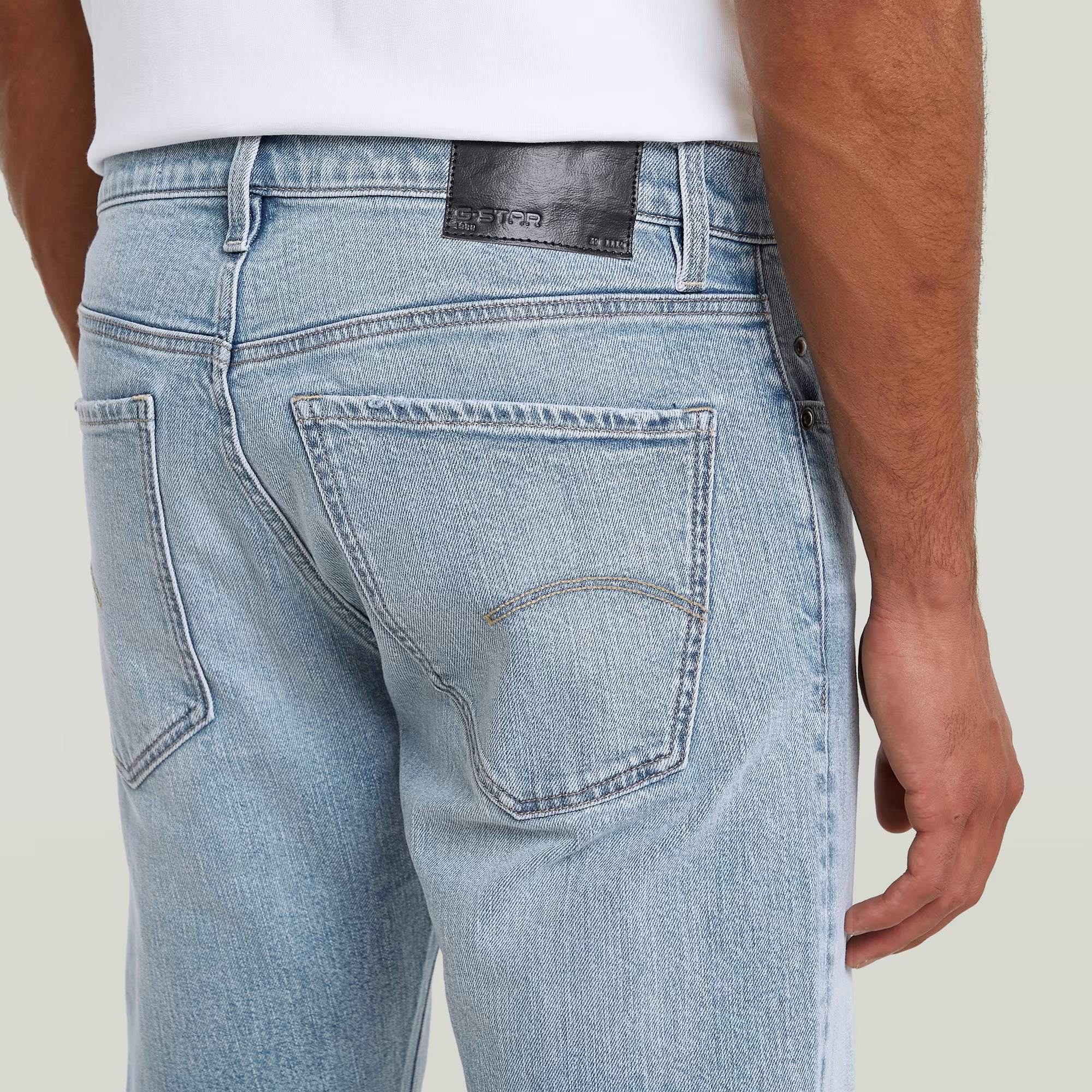 G-STAR RAW MEN JEANS MOSA STRAIGHT SUN FADED CLOUDBURST