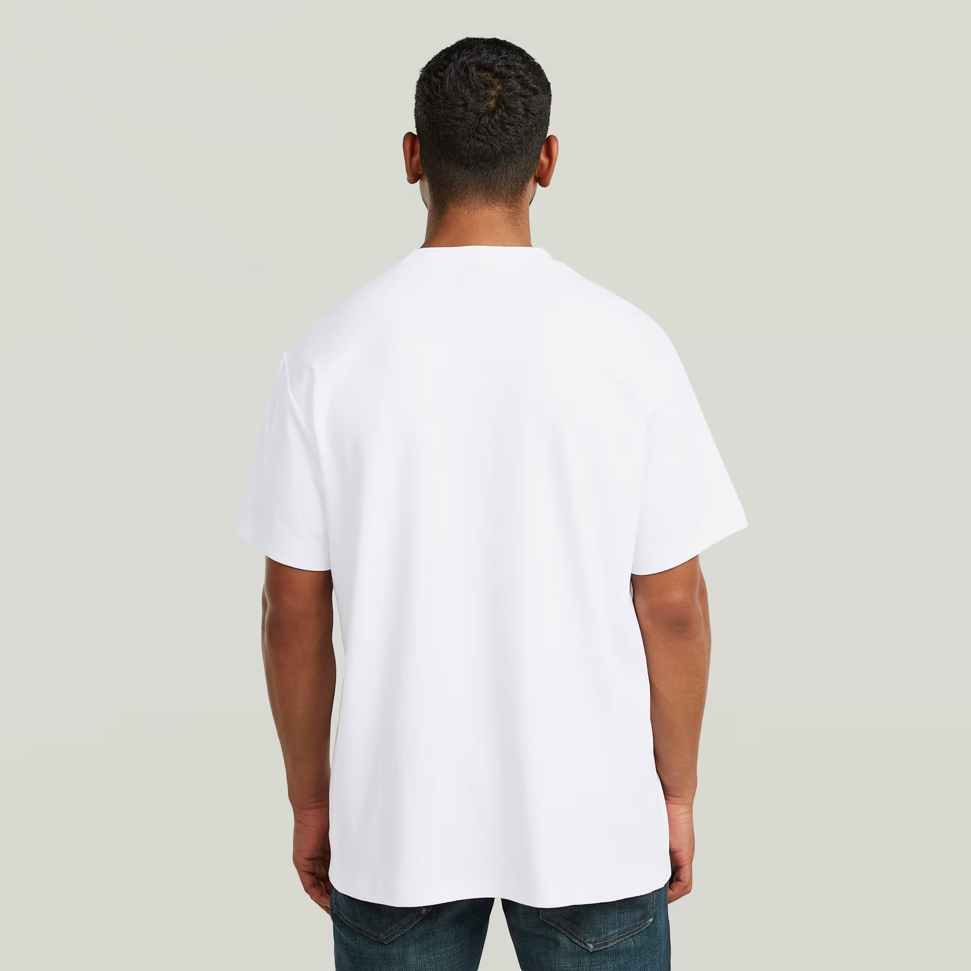 G-STAR RAW MEN T-SHIRT SMALL LOGO WHITE