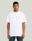 G-STAR RAW MEN T-SHIRT SMALL LOGO WHITE