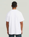 G-STAR RAW MEN T-SHIRT SMALL LOGO WHITE