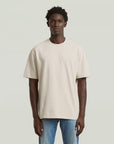 G-STAR RAW MEN T-SHIRT STRUCTURED RELAXED BASE WHITEBAIT