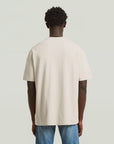 G-STAR RAW MEN T-SHIRT STRUCTURED RELAXED BASE WHITEBAIT
