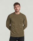 G-STAR RAW MEN SWEATER TRUE REGULAR T-SHIRT DARK KHAKI