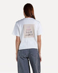 ANOTHER-LABEL T-SHIRT GINA WRITTEN OFF-WHITE